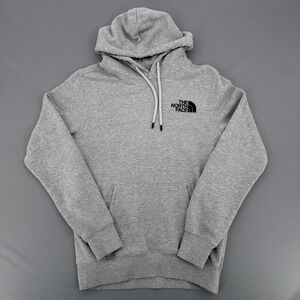 The North Face Pullover Hoodie Mens Small Gray Outdoor Sweatshirt Logo